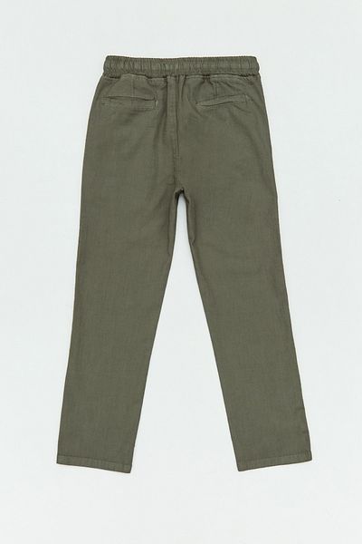 Fulla Moda Elastic Waist Pocket Zippered Gabardine Boy's Trousers
