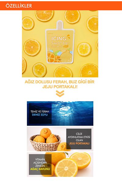 Missha Brightening, Refreshing Mask with Orange Content a'Pieu Icing Sweet Bar Sheet Mask (Hanrabong)