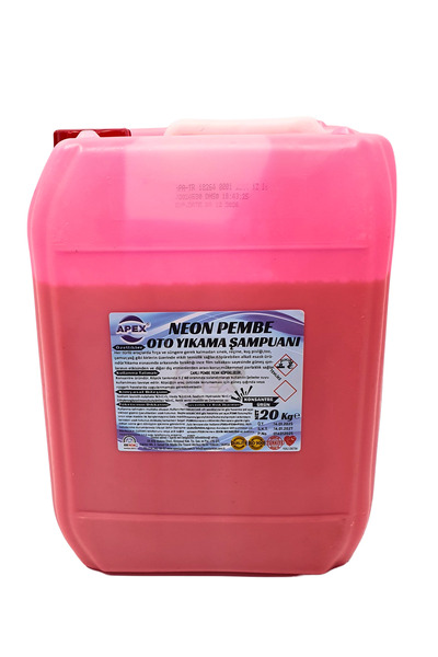 Apex Pembe Renkli Oto Yıkama Köpüğü, 20 Kg Konsantre Renkli Şampuan Pembe Köp...
