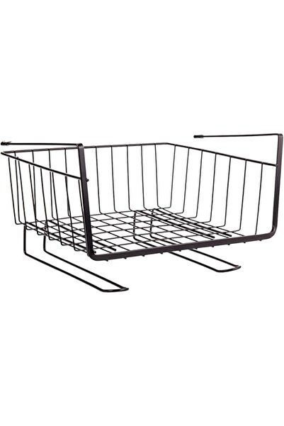 AKDC سلة تحت الرف 24سم×30سم×18سم، أسود
