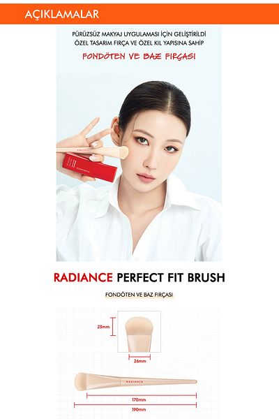 Missha radiance PerFect Fit Foundation and Base Brush with Smooth Application
