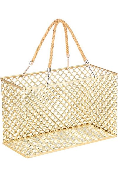 AKDC Metal Basket 14Cm X 30Cm X 19Cm Copper