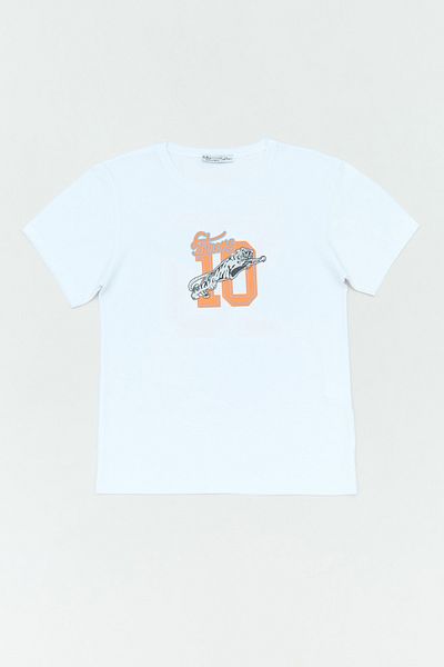 Fulla Moda Μπλουζάκι για αγόρι από 100% βαμβακερό Tiger Printed Crew Neck