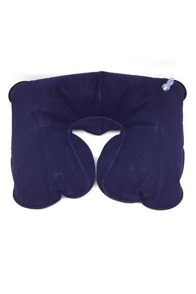 jetfast Navy Blue Color Inflatable Travel Travel Type Neck Pillow Orthopedic Pillow Neck Collar