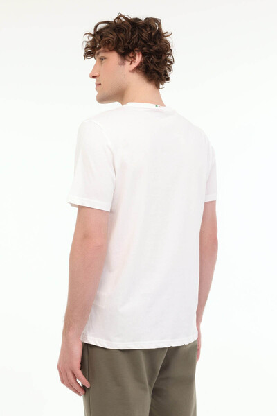 lumberjack Ml Renato 11Itl1030 5Fx White Men's Short Sleeve T-Shirt