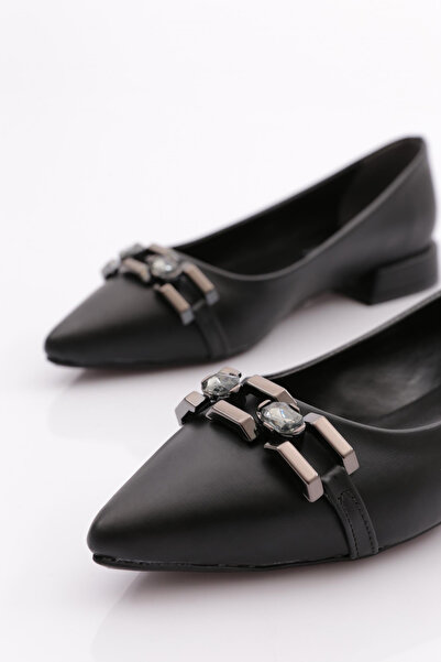 DGN Women's Black Ballerinas - 2823 Model