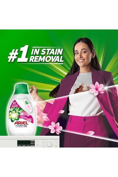 Ariel Laundry Detergent Floral Breeze Power Gel 1.8L, Pack of 4