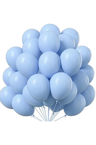 BeySüS Blue Macaron Balloon 20 Pieces 12Inch