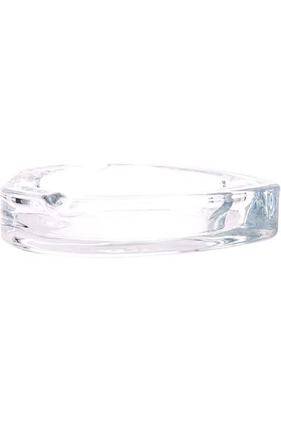 AKDC Glass Ashtray L(10CM) XW(10CM) XH(2CM) transparent