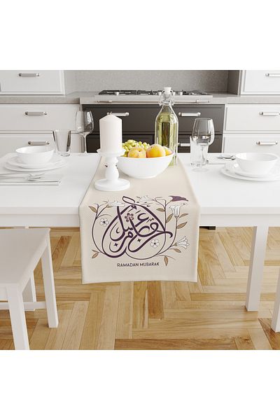 Filamente Ramadan Runner / Μοτίβο Ραμαζάνι / Αδιάβροχο - Πλενόμενο ύφασμα μυκητοκίνητο 140x43
