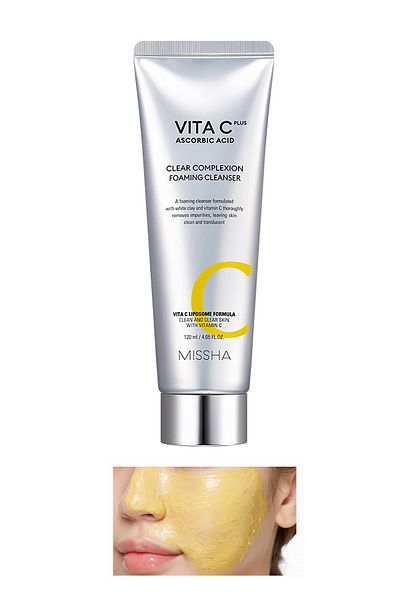 Missha Anti-Blemish Vitamin C Cleansing Foam 120 ml Vita C Plus Complexion Foaming Cleanser