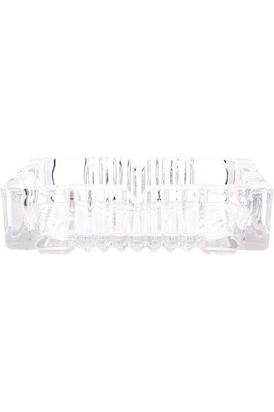 AKDC Glass Ashtray L(15CM) XW(15CM) XH(4CM) transparent 7862607202293