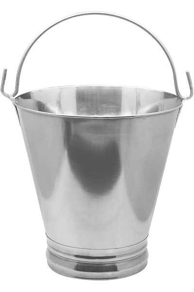 RAJ Steel Bucket, 6 Liter, SB0002, Water Bucket , Storage Container , Bathroom Accessories