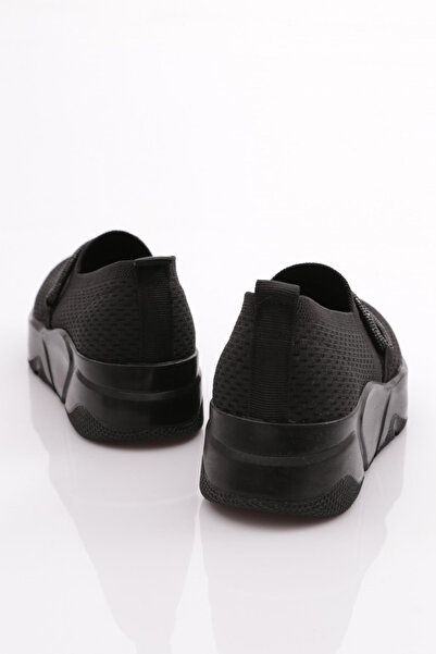 DGN M030 Black Women's Ballerinas - Thick Sole with Stone String