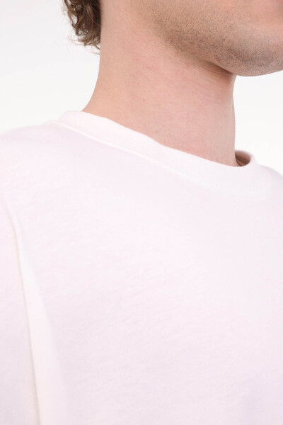 lumberjack Mb Ros 11Hs113 5Fx Off-White ανδρικό μπλουζάκι A101939549