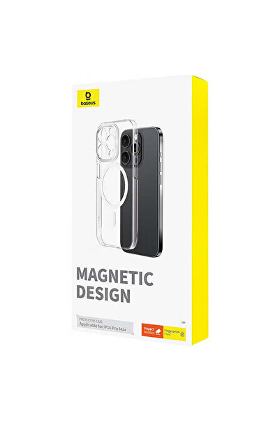 Baseus Crystal Series Magnetic Phone Case for iP 16 Pro Max, Clear