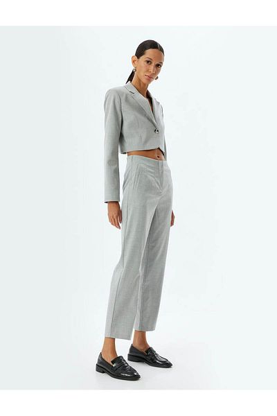 Koton Standard Waist Slim Fit Pocketed Cigarette Pants