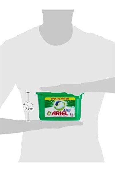 Ariel 3in1 Pods, Original Scent, Liquid Detergent, Powerful Stain Remover, 6x15 Pods (90 Capsules)