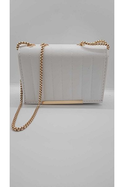 ALFA AKSESUAR 03 Hand Shoulder Bag with Adjustable Chain Strap Magnet Cover