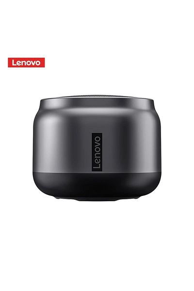 Choice مكبر صوت لينوفو K30 الأصلي المحمول عالي الدقة والبلوتوث اللاسلكي، مقاوم للماء، USB، خارجي، صوت عالي، مقاس 1 بوصة، رمادي