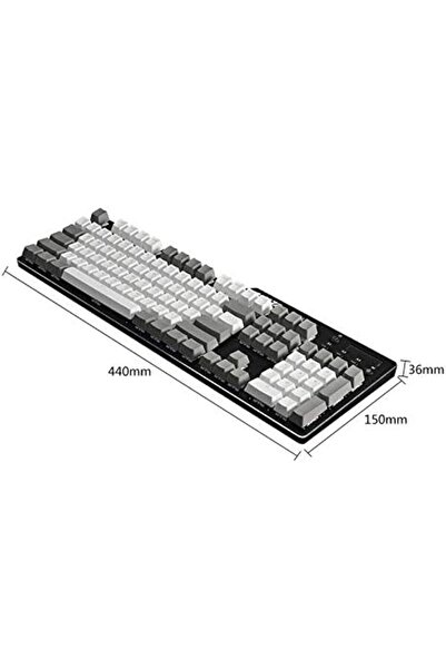 COOYA Mechanical Gaming Keyboard, with Brown Switches, Multimedia Keys Roller, for computer, Black