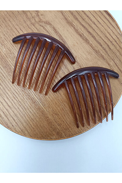 Choice قهوة داكنة 2/8/50 قطعة 7 أسنان مادة الكمبيوتر أمشاط الشعر البلاستيكية غطاء الرأس مشط مع إدراج الأسنان مشط L