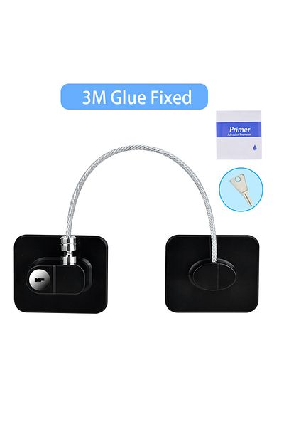 Choice black Baby Child Safety Lock Window Refrigerator Opening Security Cable Door Lock For Kids Safety Pr