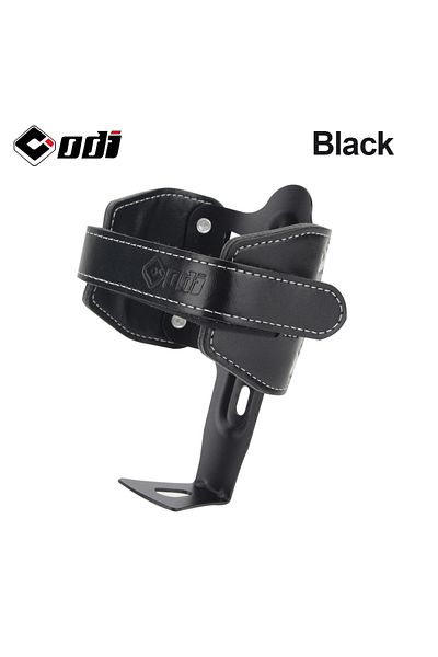 ODI Black ODI Bicycle Bottle Cage 53g Retro Cowhide Aluminum Alloy Adjustable Width Water Cup Holder for