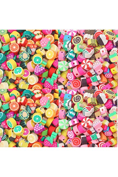 Choice 60 قطعة من خرز الفخار الناعم بمزيج عشوائي من الألوان، 60 قطعة من خرز ا...