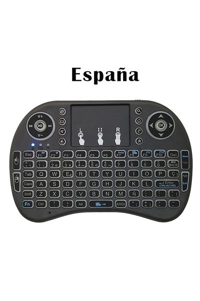 Choice AAA Version Spanish 2.4G Air Mouse with Touchpad Keyboard i8 Arabic French Spanish Russian Backlit M