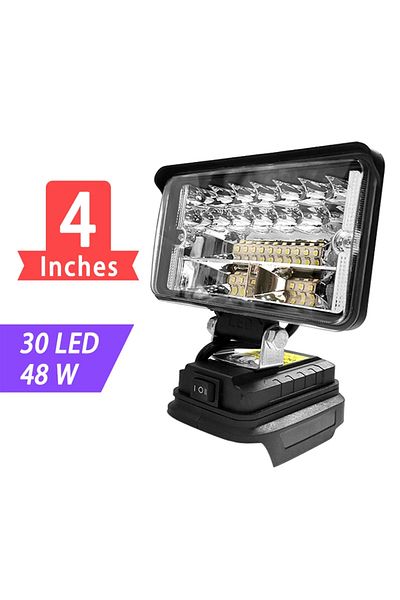 Choice 4 بوصة 30LED 48 واط 3/4/5/8 بوصة ضوء LED محمول لاسلكي للعمل في الهواء الطلق وصيد الأسماك باليد الطوارئ