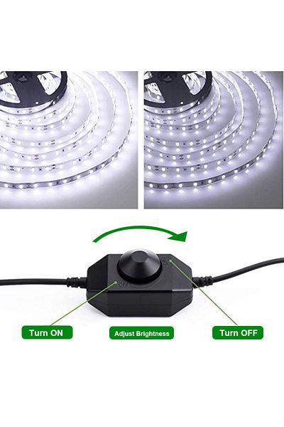 Choice black DC 12V 24V Stepless Knob LED Dimmer Switch Controller for 3528 5050 Single Color LED Strip Lig