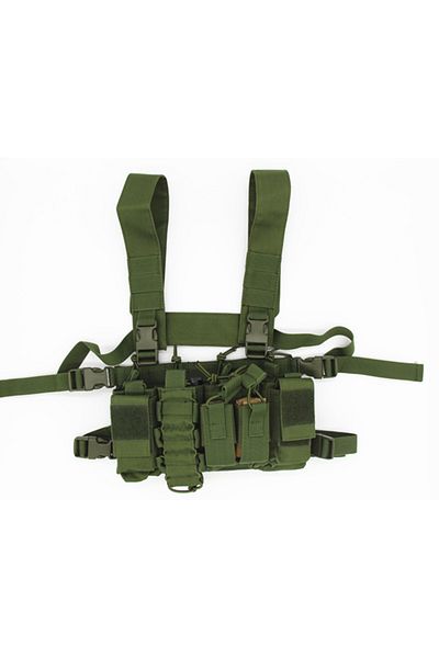 Choice Green Tactical Chest Rig Bag Molle Airsoft  Vest with Magazine Pouch Holster Hunting Functional Two