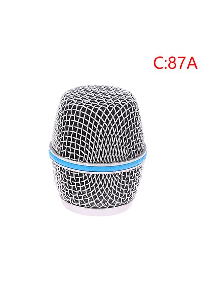 KOQZM C Microphone Replacement Head Steel Mesh Handheld Microphone Grill Mesh Head Fits Shure Beta 57A 58.