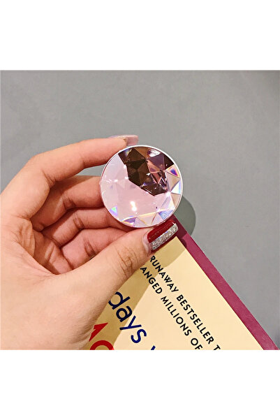 Choice حامل هاتف Griptok قابل للطي على شكل حلقة إصبع مرصعة بالألماس باللون ال...