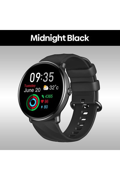 Zeblaze Midnight Black Zeblaze GTR 3 Pro Voice Calling Smart Watch 1.43" AMOLED Display 316L Stainless Steel