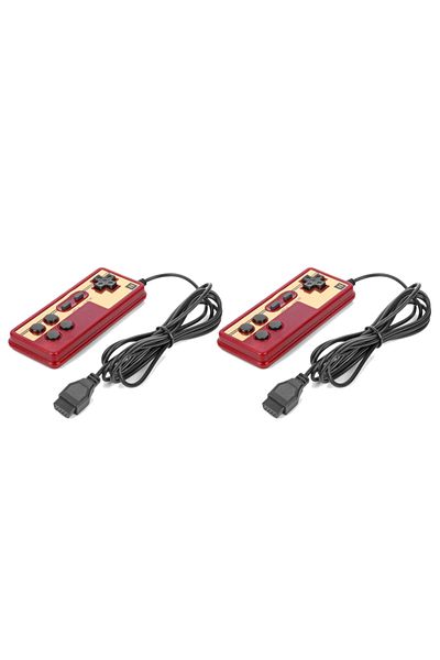ALLOYSEED 2PCS 8 Bit 9Pin Gamepad Wired Game Handle Controller Gaming Joystick for Coolboy Subor NES FC Retro