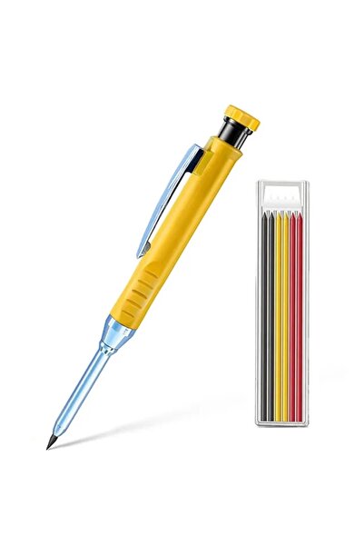 Choice مجموعة صفراء - قطعتين/مجموعة من أقلام الرصاص الميكانيكية للنجار مقاس 2...