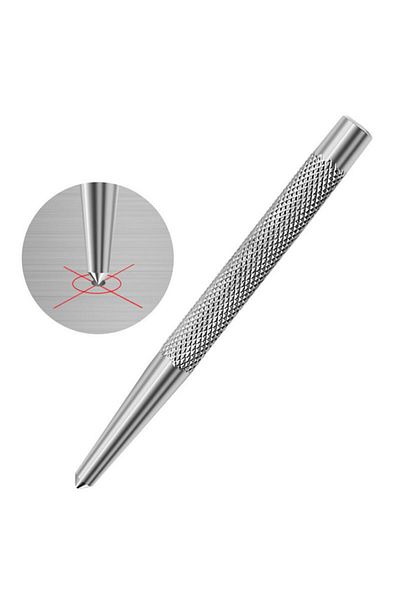 Choice 1pc Non-slip Center Pin Punch High Carbon Steel Center Punch For Alloy Steel Metal