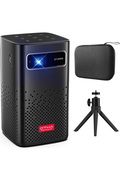 idragon C900 Mini Taşınabilir Projektör Android 9 150ANSI Lümen DLP Wifi 3D 1080P Dahili Pil Stereo Hoparlör