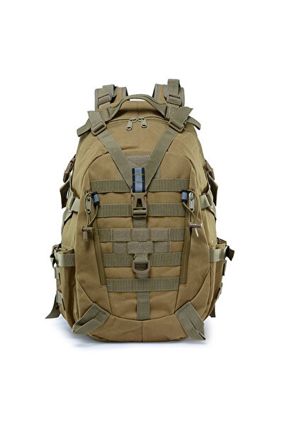 Choice 30 - 40L Khaki Camping Backpack Men's Bag Travel Bags Tactical Molle Climbing Rucksack Hiking Outdoo
