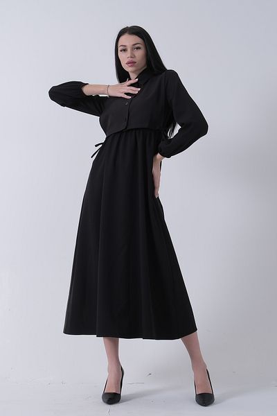 Feminist Self Shirt Detailed Dress Black 31061473
