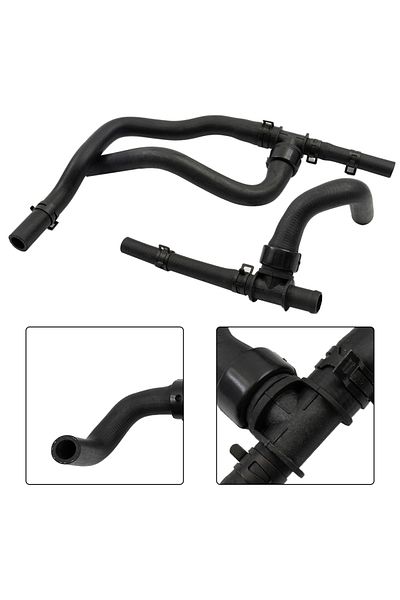 Choice Car Heater Hose Set With Tee Kit Supply Return For Dodge Journey 2.4 VVT 2009-2019 5058437AK Rubb...