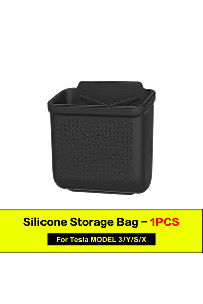 Choice 1PCS Silicone Car Storage Box For Tesla Model 3 Y S X 2017-2022 2023 H...