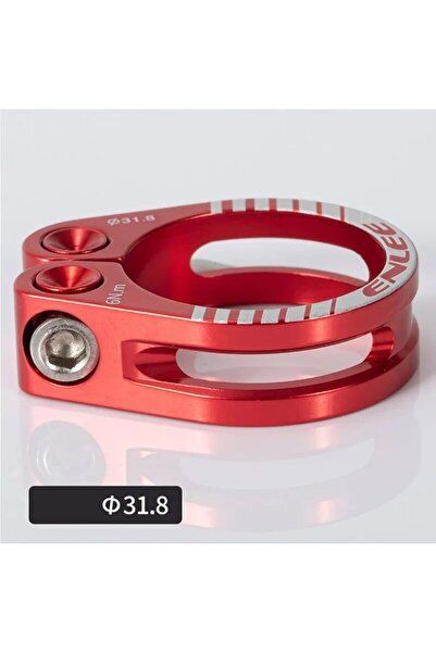Choice red 31.8 ENLEE Bike Seat Post Clamp CNC Aluminum Alloy Cycling Saddle ...