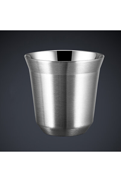 Choice كوب قهوة إسبريسو محمول مزدوج الطبقات من الفولاذ المقاوم للصدأ 304 بسعة...