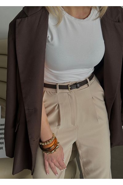 KİLİGİSTANBUL Curea Aci Brown Subțire 1,50 cm
