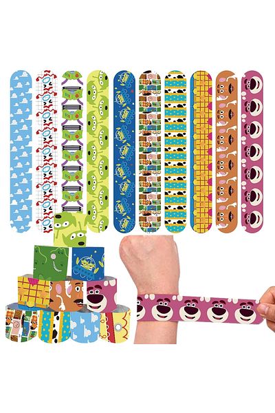 Choice 12 قطعة من أساور Toy Story من Disney Toy Story، أساور Snap للسماء الزرقاء والسحب البيضاء