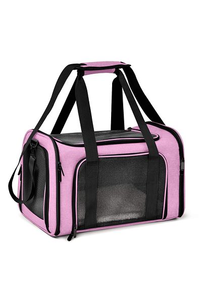 Choice M (43X28X28CM) Pink Dog Carrier Bag Soft Side Backpack Cat Pet Carriers Dog Travel Bags Airline Appr