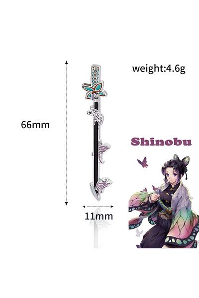 Choice X00276-04 Anime Demon Slayer Brooch Enamel Kimetsu No Yaiba Sword Pins Weapon Badge Fans Cosplay Sou